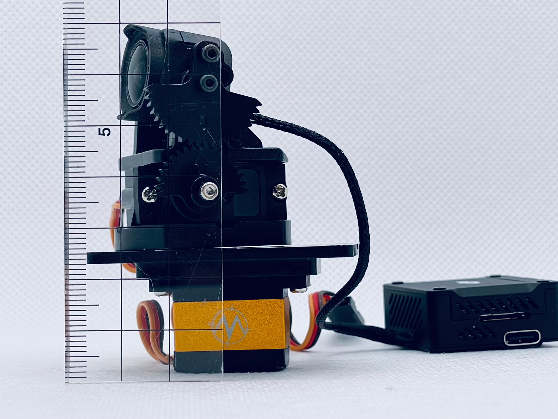 Motionsic BAG (BadAss Gimbal) FPV Pan & Tilt with DJI O3 Air Unit Dimensions