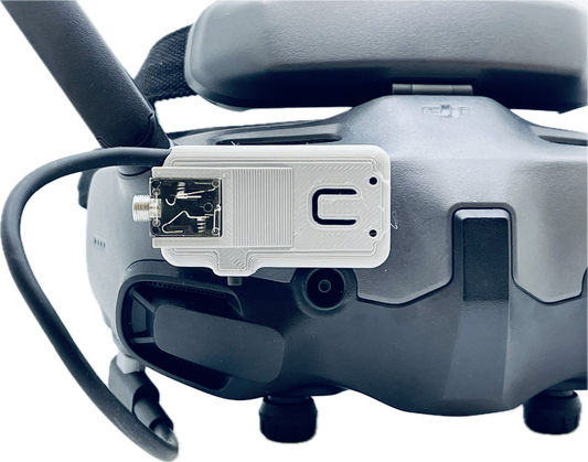 Tally-ho 3 Head Tracker mounted on DJI Goggles 3 for FPV Dogfighting
