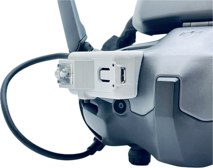 Tally-ho 3 Head Tracker mounted on DJI Goggles 3 for FPV Dogfighting